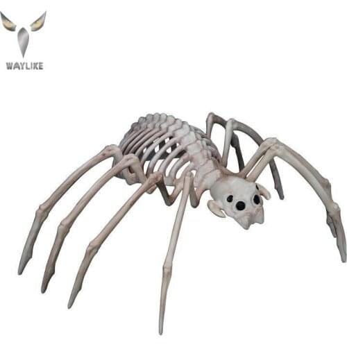 WAYLIKE Spider Skull Model Horror Realistic Skeleton Model DIY Decoration Halloween Party Decoration Props