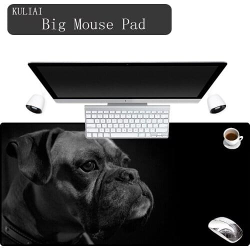 XGZ Professional Production Mouse Pad Black Dense Lock Mouse Pad Large Size Dog for Office Computer Home Computer Mouse Pads