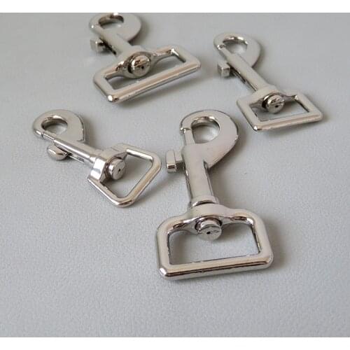 100Pcs Wholesale 12mm 15mm 20mm 25mm 32mm Metal Lobster Clasp Belt Buckle Clip Snap Hook For Dog Pet Leash Hardware Accessory