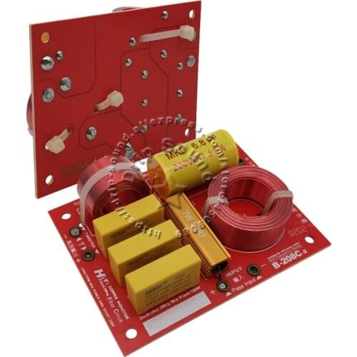 2pcs KASUN B-208C 2 Way 2 Unit 180W Hi-Fi Audio Speaker Frequency Divider Crossover Filters