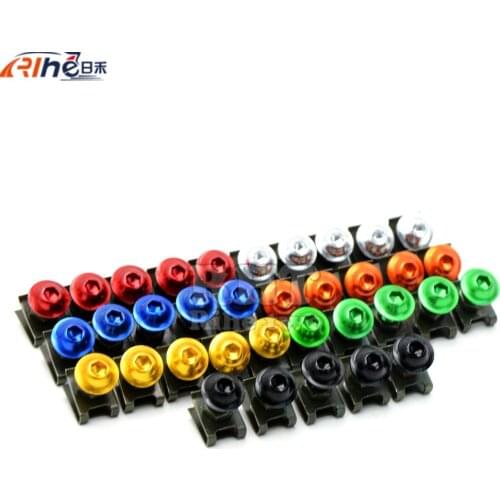 5 pieces 6mm motorcycle accessrioes fairing body screws for honda vtx 1300 vtx 1800 cb750 cb 500 Yoshimura Suzuki 600 750 KATANA