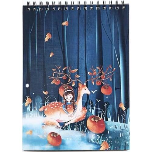 50 Sheets Fairy Girl Sketchbook Cartoon Movie Character Book Students Painting Book Creative Drawing Book A4 Size