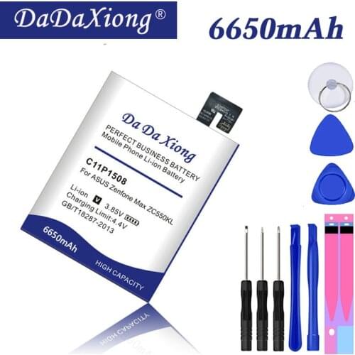 Da Da Xiong 6650mAh C11P1508 Battery for Asus Zenfone Max 5000 5000Z ZC550KL Z010AD Z010DD C550KL Z010DA