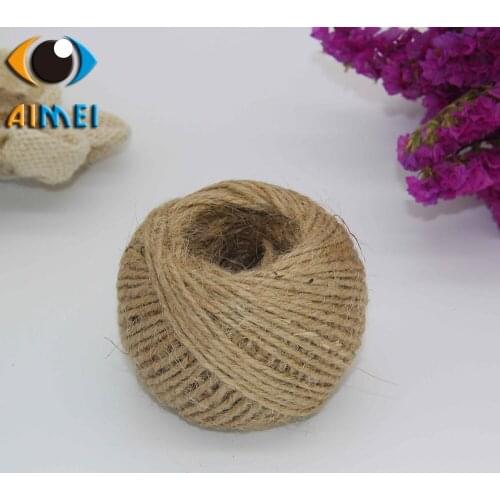 Diy Handmade Accessories Tag Photo Wall Dedicated Hemp Rope Decoration Woven Rope Natural Color Roll Of 50 Meters