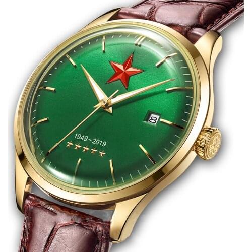 Top Retro Genuine 1963 Pilot Watch Aviation Automatic Mechanical Red Five-Star Culture Luxury Brand classic Trend Gift Men Watch