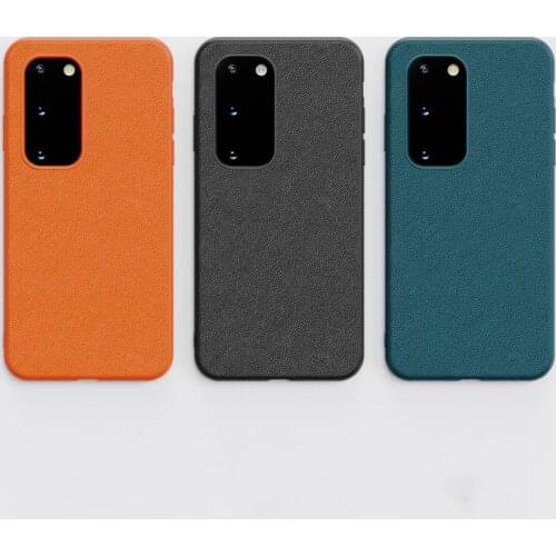 Phone Case For Samsung S20 Case Cover Ultra Slim PU Leather Solid Color Protective Case For Samsung S20 Phone Cover