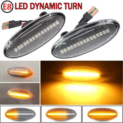 For Nissan Qashqai Dualis Juke Micra March Micra CUBE EVALIA Note X-Trail LEAF Dynamic LED Side Marker Turn Signal Lights