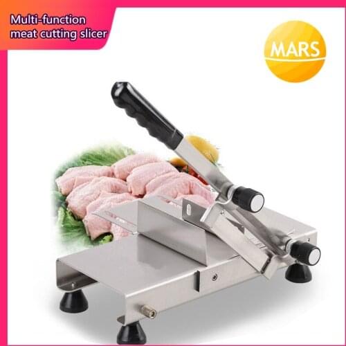 Home Manual herbs fresh meat boned chicken Slicer Machine Thickness Adjustable Frozen Meat Grinder Planing Machine