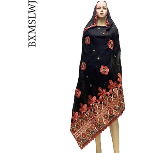 Dubai Muslim Cotton Multicolor Pashmina for Pray Embroider Ring Diamond Shawl Wrap Special Design for Turban Woman Ramadan LH092