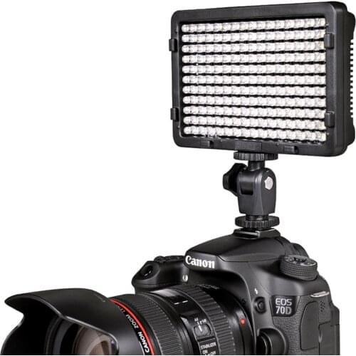 176 LED Video Light Dimmable Bi-color 3200K/5500K Studio LED Lighting Lamp Panel for Canon Nikon Sony Camera DV Camcorder