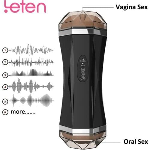 Two Channel Auto Male Masturbator machine Blowjob Pussy Sucking Realistic Vagina Sex Machine Aircraft Cup Oral Sex Toys For Men