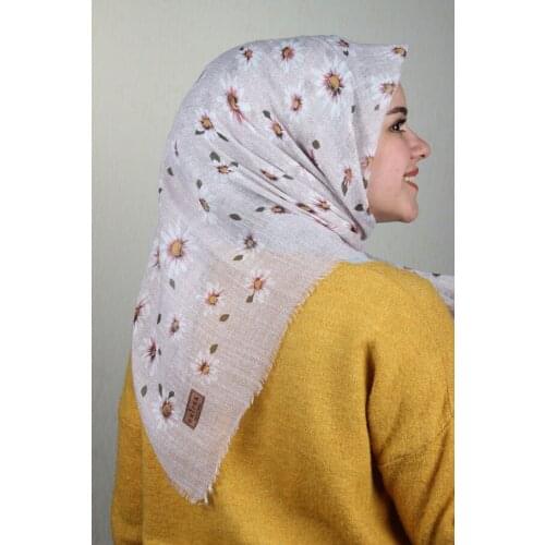 ERİPEK PATTERNED LINEN FLAMLI SCARF-DESEN-23-RENK-02