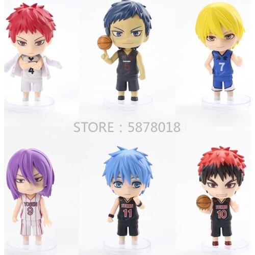 10cm Anime Kurokos Basketball Figure Kuroko Tetsuya Murasakibara Atsushi Action Figure Kagami Taiga Figurine Model Doll Gift