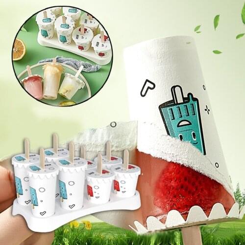 Ice Cream Mould Household Food Grade Ice Box Disposable Ice Mould Container Homemade Popsicle Mould GQ