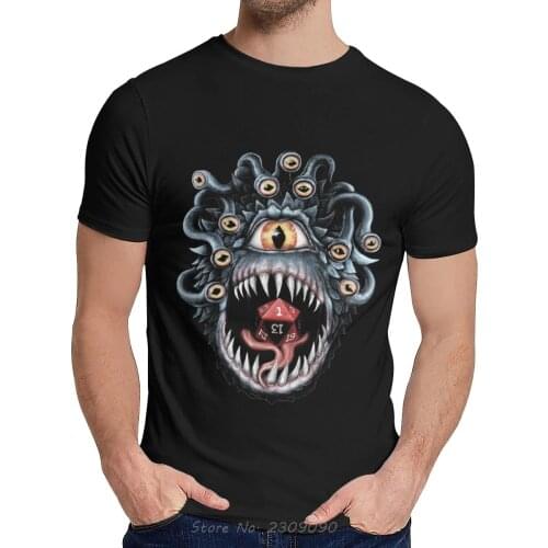 Unisex T Shirt In The Beholder D20 Men T-Shirt Dice Critical Comfortable Tshirt Hot Sale Tees Hip Hop Harajuku