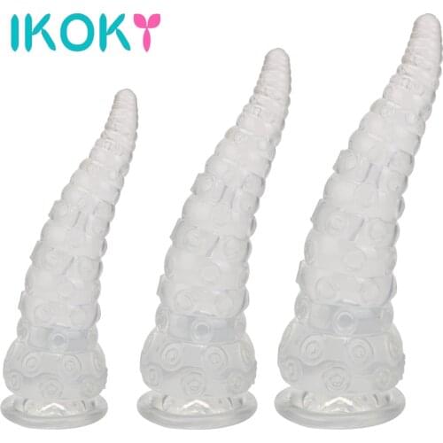 IKOKY Dildo Octopus Sucker Anal Plug Prostate Massager Adult Sex Toys For Women Men Anus Expansion Anal Butt Plug Stimulator