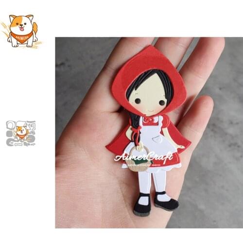 Little Red Riding Hood Metal Cutting Dies Mold Scrapbooking Stencil DIY Embossing Craft Die Cuts Card Making New Dies For 2020