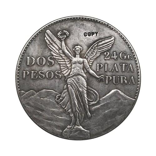 1921 Mexico 2 PEsos coins COPY FREE SHIPPING 39mm