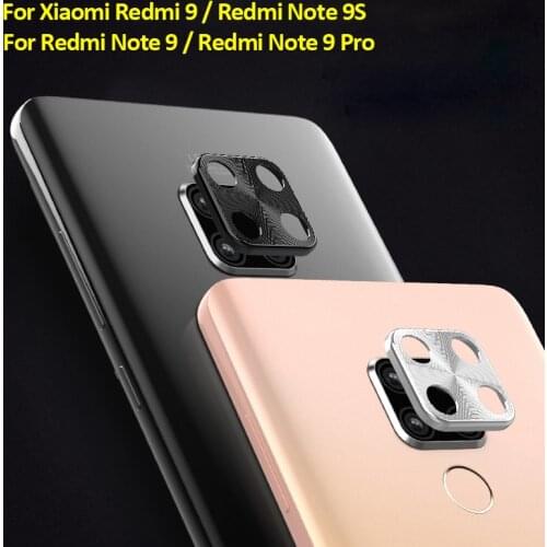 Metal Aluminum Camera Len Protector For Xiaomi Redmi Note 9 Pro Camera Protector For Redmi 9 Redmi Note 9S Protective Cover Case