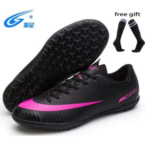 ZHENZU outdoor men soccer shoes soccer shoes high feet childrens non-slip shoes training sports shoes free gifts free delivery