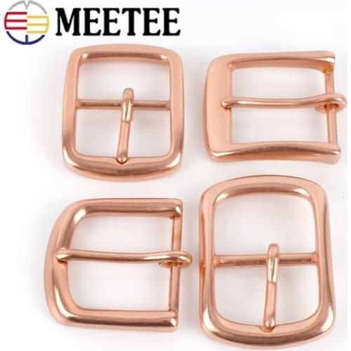Meetee 1pc/2pcs 40mm Copper Mens Belt Buckle Head DIY LeatherCraft Jeans Trousers Casual Garment Decoration for 38-39mm Belt