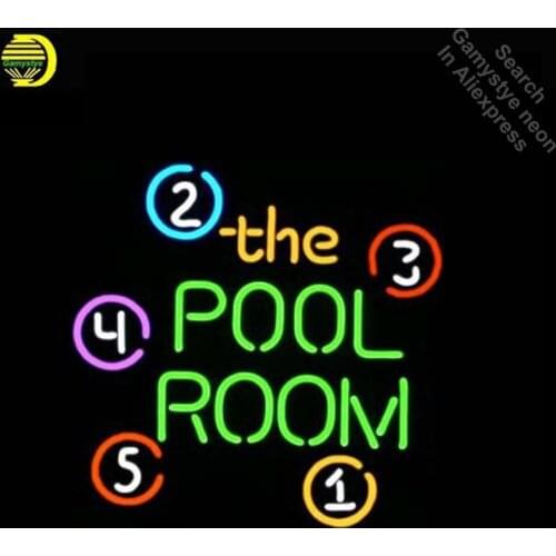Neon Sign for THE POOL ROOM Neon Light Sign Game Room Display Pirate signs Neon Tube Sign handcraft Publicidad lamps Custom