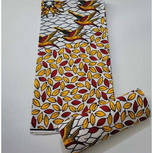 2021 NEW Original Wax High Quality Africain Print Wax Fabric Tissue Wax 100% Cotton 6 yards a pieces for women dress
