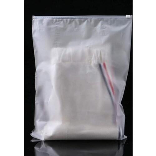 50pc Frosted zip seal ziplock plastic bags for clothing underwear toys cosmetic retail packaging Gift Bag For Clothes Waterproof