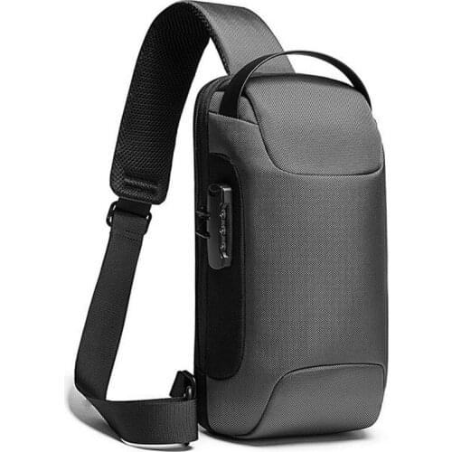 BANGE Hot Chest Bag New Anti-thief Men Crossbody Bag Waterproof Shoulder Bags USB Charging Short Trip For Male Travel Pack