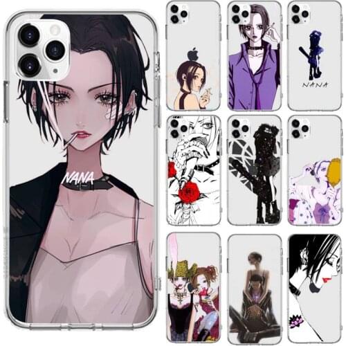 Oosaki Nana SEXY anime rose Phone Case Transparent for iPhone 6 7 8 11 12 s mini pro X XS XR MAX Plus cover funda shell