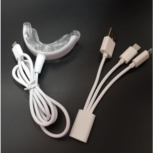 22 Pieces Wholesale Portable Tooth Dental Whitening Device Teeth 4 USB Charge 16 LEDs Blue Lights Tooth Whitening Accelerator