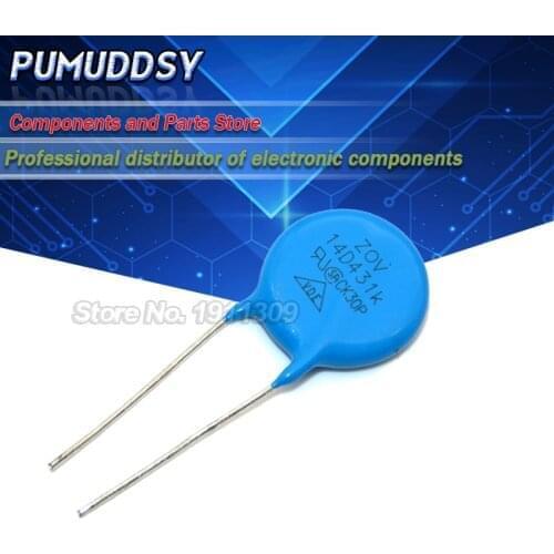 20PCS varistor 14D431K 430V piezoresistor 14D431