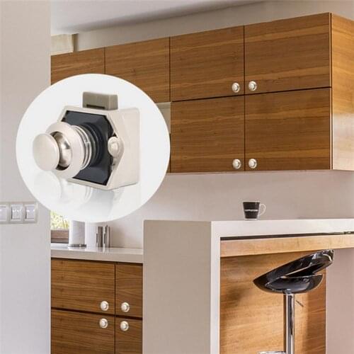 1Pc Diameter 20mm Camper Car Push Lock RV Caravan Boat Drawer Latch Button Locks For Furniture Hardware