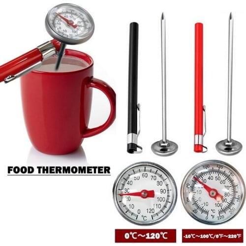 1pc Food Thermometer Kitchen Stainless Steel Oven Cooking BBQ Probe Thermometer Food Meat Milk Gauge 110 Centigrade Kitchen Tool