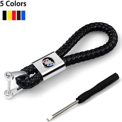 1pc High-Grade Luxruy Car KeyChain Horseshoe Buckle Woven Men Women Key Rings Holder Bag Pendant For Buick Regal Lacrosse Avenir