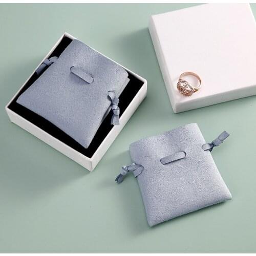 10pcs Personalized Logo Pouches Microfiber Jewelry Packaging For Christmas Wedding Presents Gift Bags Small Chic Bags