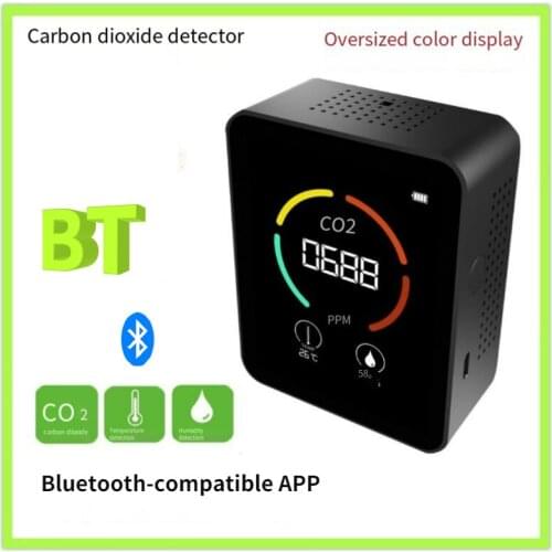 3 In 1 CO2 Meter Digital Temperature Humidity Sensor Tester Bluetooth-compatible APP Air Quality Monitor Carbon Dioxide Detector