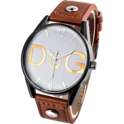 Reloj Women 's Watches 2021 New Brand Men Women Quartz Watches Fashion Leather Belt Black And White Large Dial Wristwatch Montre