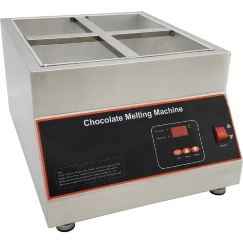 Digital Display Air Heating Chocolate Melting Machine Four Grid Chocolate Warmer Melter 220V 110V Melt Cheese And Warm Milk