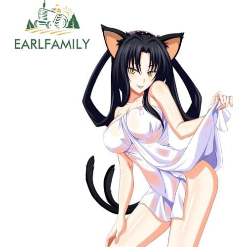 EARLFAMILY 13cm x 9cm For Kuroka Hot High School DxD Decal Funny Car Stickers Surfboard Sunscreen Waterproof Creative Graphics