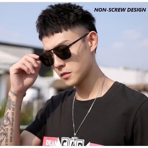 【LPAILON】2021 New Fashion screwless men’s sunglasses, Polarizing sunglasses for men Y608