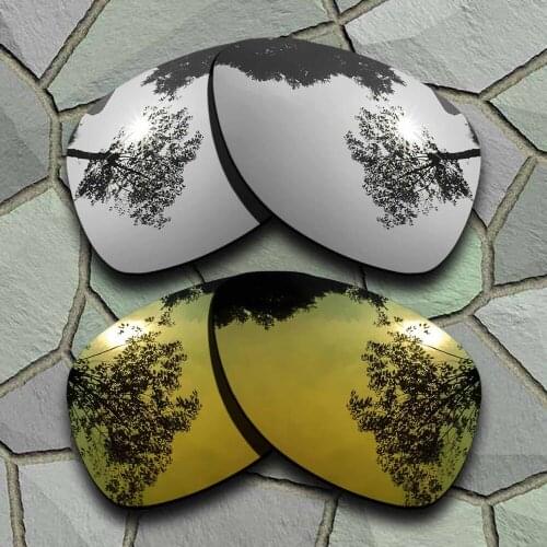 Chrome&Yellow Golden Sunglasses Polarized Replacement Lenses for Oakley Dispatch 2