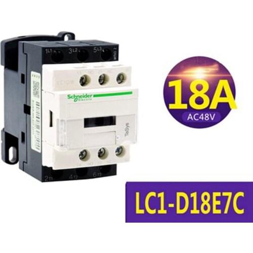 LC1-D18M7C,LC1-D18B7C,LC1-D18CC7C,LC1-D18E7C,LC1-D18F7C,LC1-D18Q7C 18A AC contactor LC1-D18