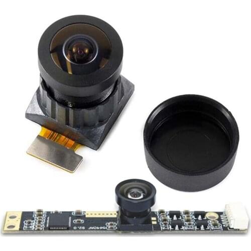 1 Pcs Mini Camera IMX219 Camera Module & 1 Set 5MP OV5640 USB Camera Module Fixed Focus with 160 Degree Wide Angle Lens