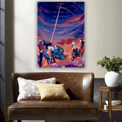 My Hero Academia Canvas Painting Modular Popular Picture Posters and Prints Modern Home Decor Artwork Living Room Bedroom Decor