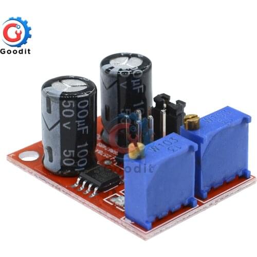 NE555 Pulse Frequency Duty Cycle Adjustable Module Square Wave Signal Generator Stepping Motor Driver LED Indicator Module