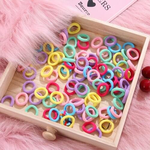 2021 New Fashion Women Solid Color Stretch Elastic Hair Bands Simple Rope Bands Protect The Hair