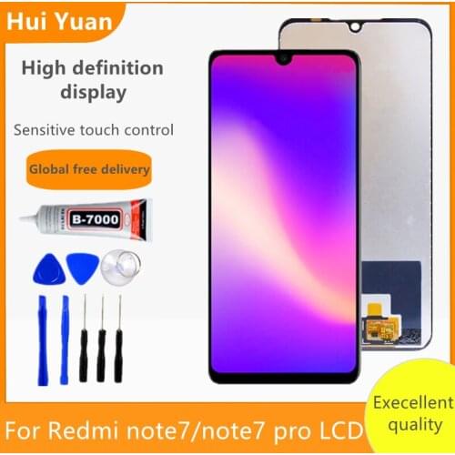 Original Display with frame for Xiaomi Redmi Note 7 Redmi Note 7 Pro LCD Touch Screen Digitizer Assembly Repair Parts
