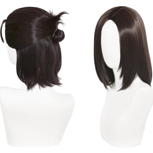The Final Season Anime Attack on Titan Eren Jaeger Cosplay Wig Brown Heat Resistant Synthetic Hair Wigs ( 2 Types )+ Wig Cap