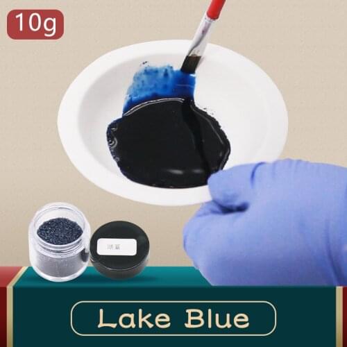Fabric Dye Pigment Lake Blue 10g for Dye Clothes,Feather,Bamboo,eggs and Fix Faded Clothes Acrylic Paint